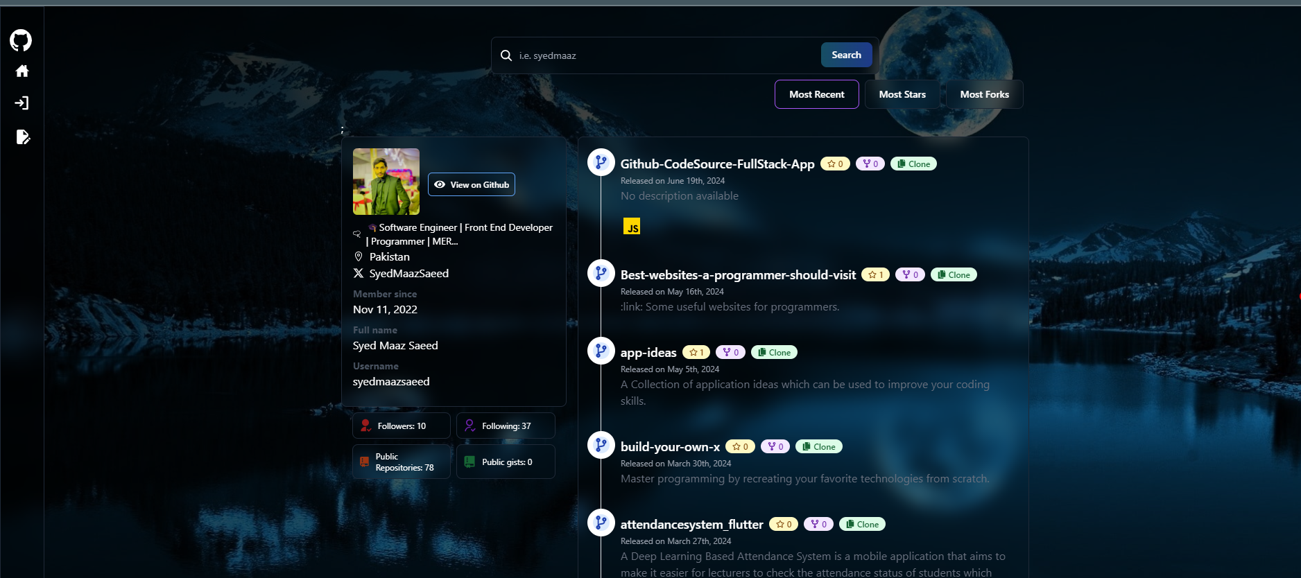 Github-CodeSource-FullStack-App